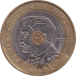 France - 20 francs - Pierre De Coubertin - 1994 - No1508