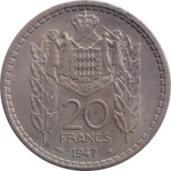 Monaco - 20 francs - Louis II - 1947 - No1512