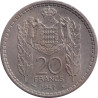Monaco - 20 francs - Louis II - 1947 - No1512