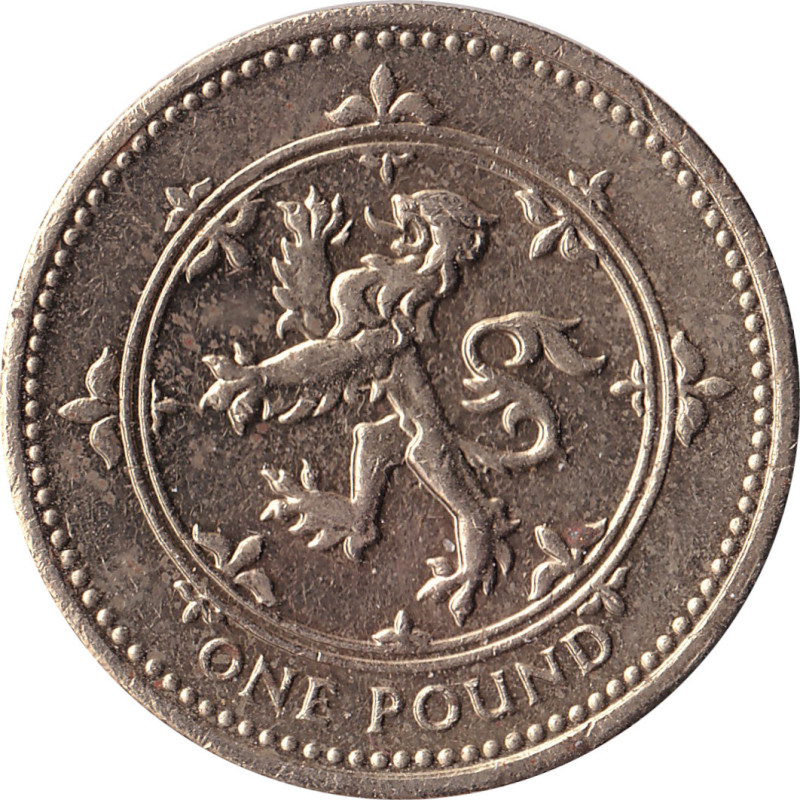 United Kingdom - 1 pound - Elizabeth II - Tête mature - No1525