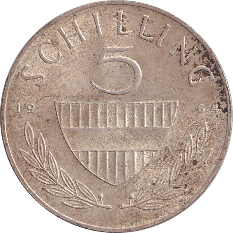 Austria - 5 schilling -  Knight - 1964 - No1527