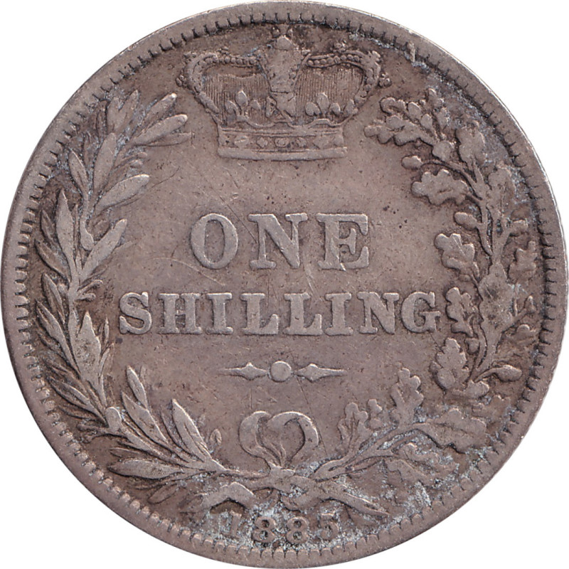 United Kingdom - 1 shilling - Victoria - Young head - 1885 - No1531