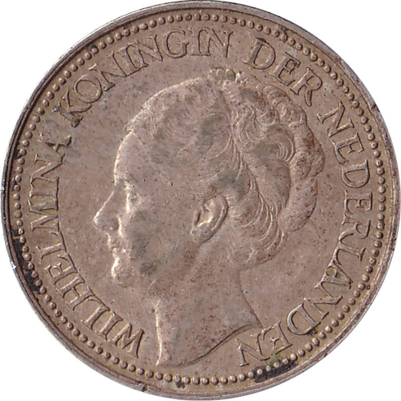 Netherlands - 25 cents - Wilhelmina I - Mature head - 1940 - No1534