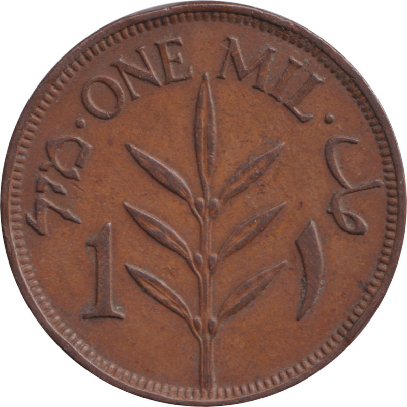 Palestine - 1 mil - Plant -  1927 - No694
