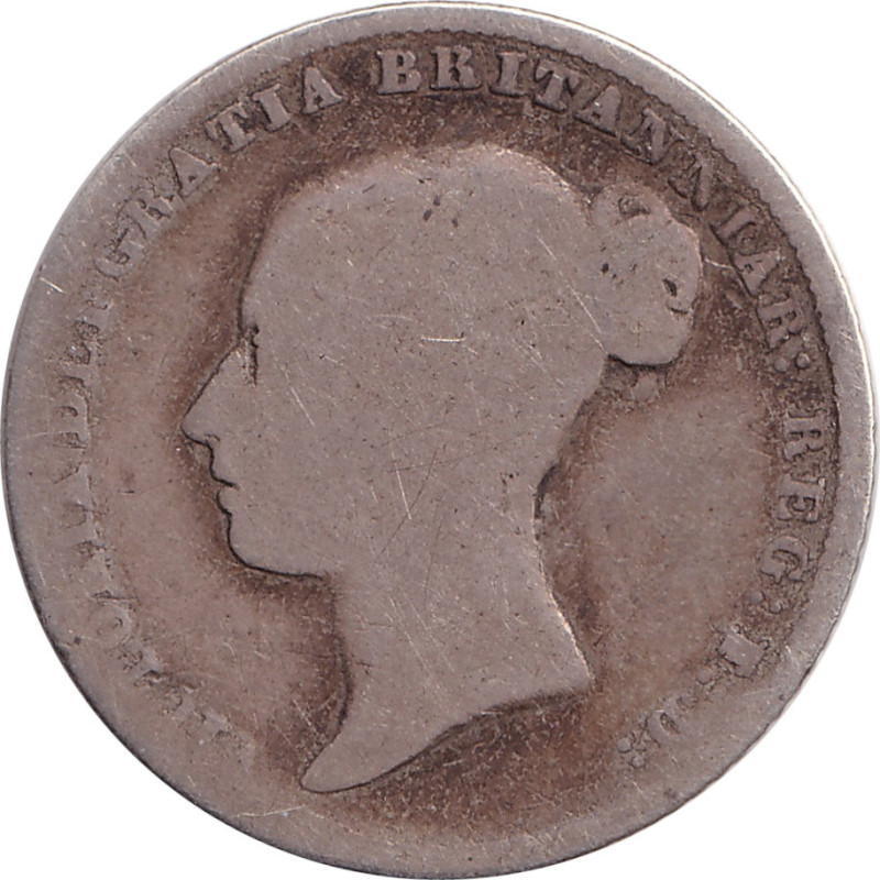 United Kingdom - 6 pence - Victoria - Young head - 1844 - No1538