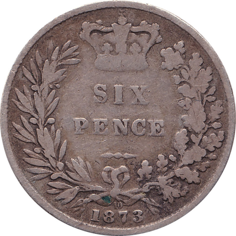United Kingdom - 6 pence - Victoria - Young head - 1873 - No1540