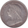 United Kingdom - 6 pence - Victoria - Buste agé - 1900 - No1548