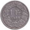 Swiss Confederation - 1 franc - Helvetia debout - 1886 B - No1431