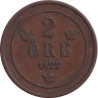 Sweden - 2 ore - Oscar II - Premier monogramme - 1877 - No1473