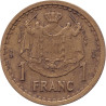 Monaco - 1 franc - Louis II - N.D. - (1943) - No1515