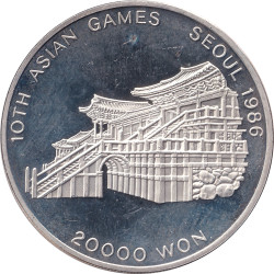 South Korea - 20000 won - Seoul 88 - Temple Pul Guk - 1986 - No1575