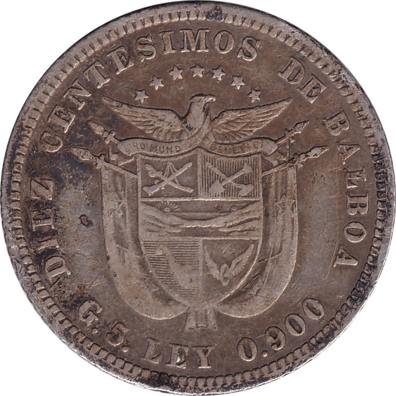Panama - 10 centesimos - Balboa - 1904 - No1606