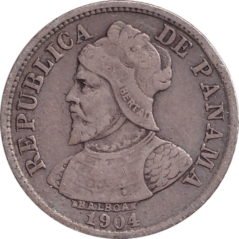 Panama - 5 centesimos - Balboa - 1904 - No1607