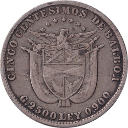 Panama - 5 centesimos - Balboa - 1904 - No1607