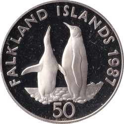 Iles Malouines - 50 pence - No1611