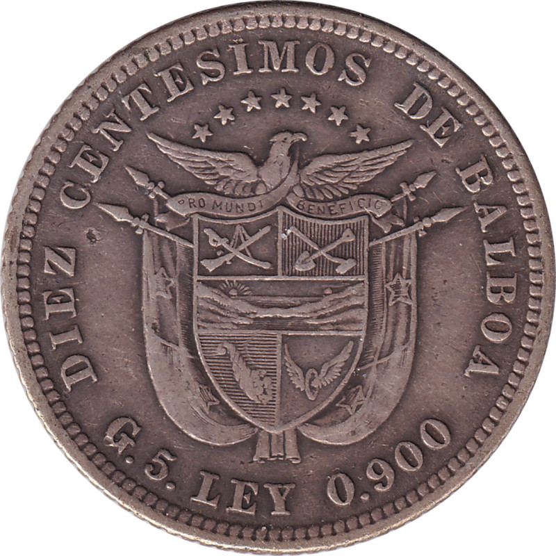 Panama - 10 centesimos - Balboa -  1904 - No799