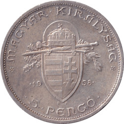 Hungary - 5 pengo - Saint...
