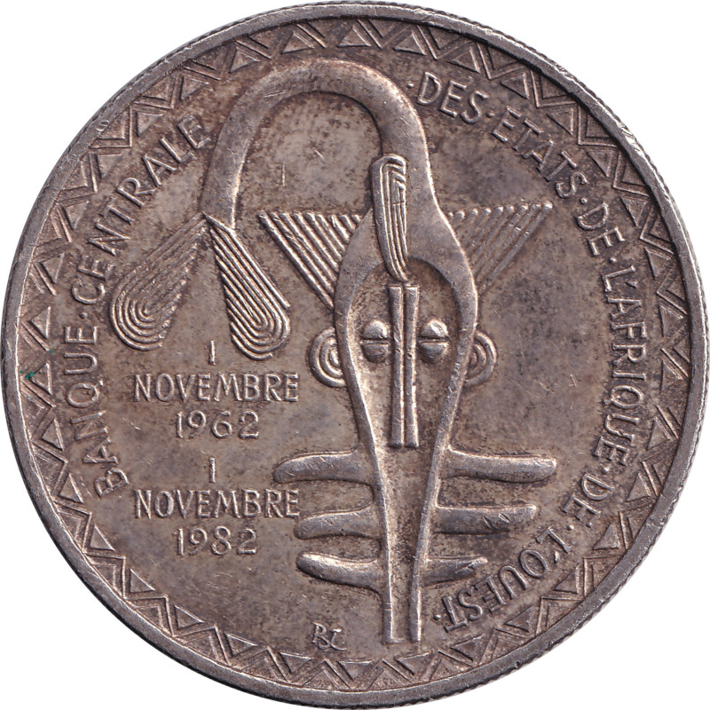 West African States - 5000 francs - Union monétaire - 20 years - 1982 - No1626