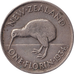 New Zealand - 1 florin -...