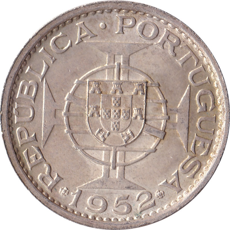 Macau - 5 patacas - Blason colonial - Type 1 - 1952 - No1628