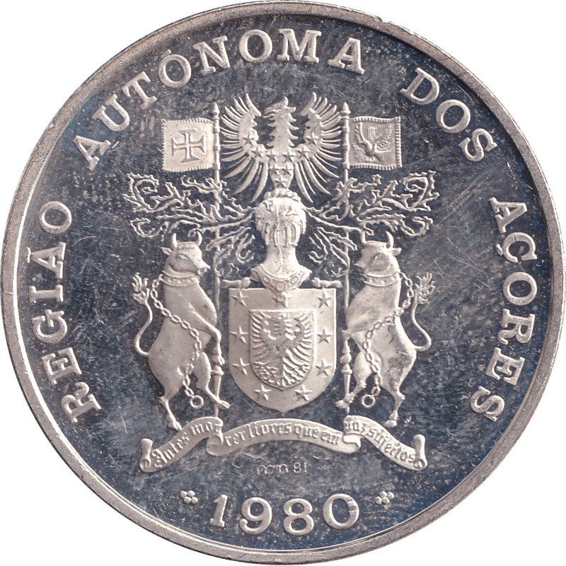Azores - 100 escudos - Autonomy - 4 years - 1980 - No1631