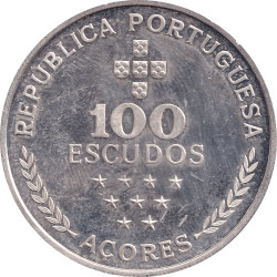 Azores - 100 escudos - Autonomy - 4 years - 1980 - No1631
