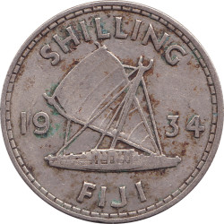 Fiji - 1 shilling - George...