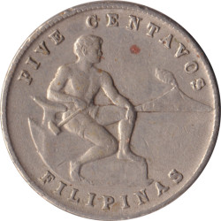 Pilipinas - 5 centavos - Emblème du Commonwealth - Cupronickel -  1944 - No707