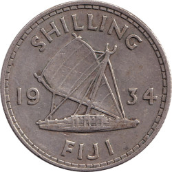 Fiji - 1 shilling - George V - 1934 - No1654