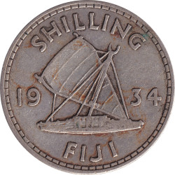 Fiji - 1 shilling - George...