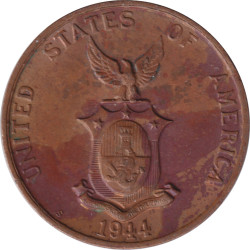 Pilipinas - 1 centavo - Emblème du Commonwealth -  1944 S - No709