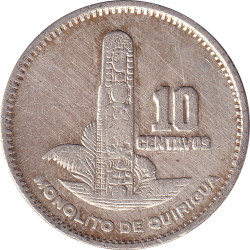 Guatemala - 10 centavos - Emblème - Monolithe - 1957 - No1658