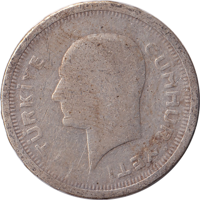 Turkey - 25 kurus - Mustafa Kemal - 1935 - No1661
