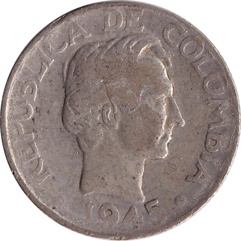 Colombia - 10 centavos - Santander - Grande tête - 1945 B - No1663