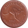 Australia - 1/2 penny - Elizabeth II -  1961 - No725