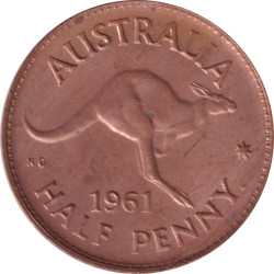 Australia - 1/2 penny -...