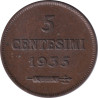 San Marino - 5 centesimi - Armoiries - Type léger - 1935 R - No543