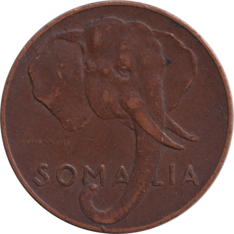 Somalia - 1 centesimo - Éléphant - 1950 - No763