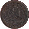 Canadian Provinces - 1/2 penny - Banque de Montréal - Front view - 1844 - No736