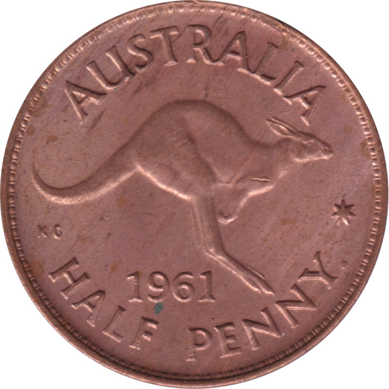 Australia - 1/2 penny - Elizabeth II -  1961 - No729