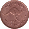 Australia - 1/2 penny - Elizabeth II -  1961 - No729
