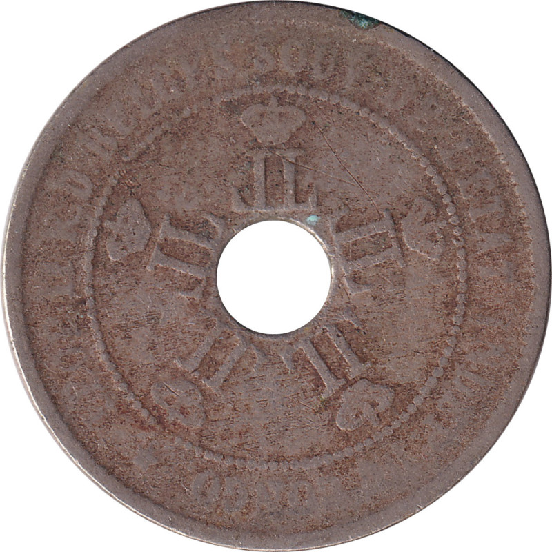 Belgisch Congo - 20 centimes - Star - 1908 - No800