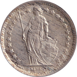 Swiss Confederation - 1/2 franc - Helvetia debout - 1959 B - No832