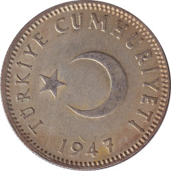 Turkey - 1 lira - Emblème -...