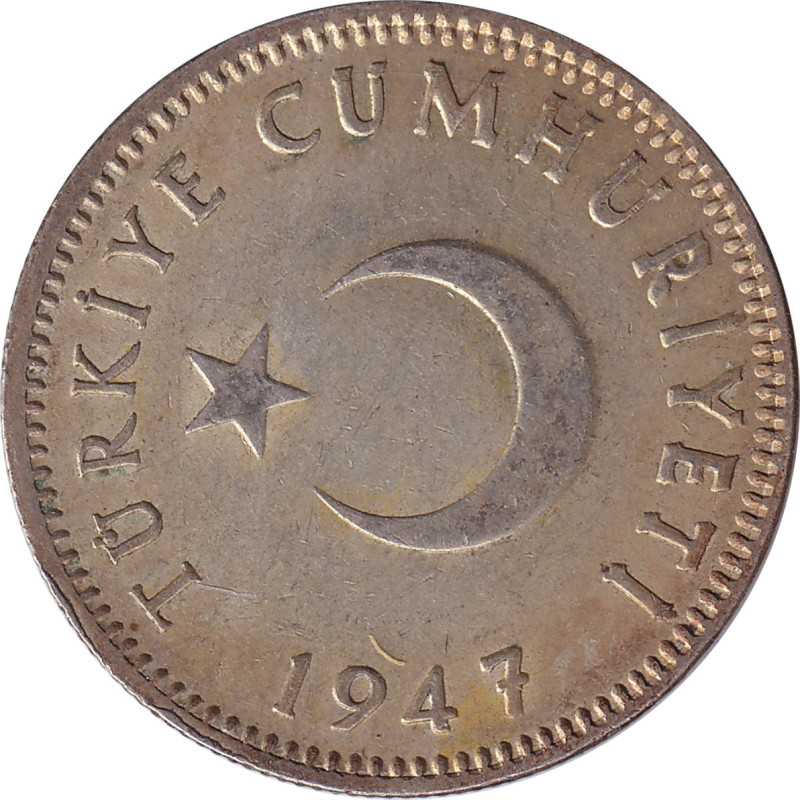 Turkey - 1 lira - Emblème - 1947 - No794