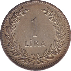 Turkey - 1 lira - Emblème - 1947 - No794